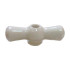 Ручка керамическая для выключателя "бантик", слоновая кость, ЦИОН БК-СК