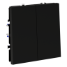 Кнопка без фиксации 2-кл., Черный матовый, S70 Voltum VLS020608