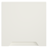 Лицевая панель для розетки с З/К, шторками и крышкой, Хлопок, S70 Voltum VLS000813