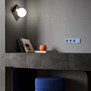 Клавиша для выключателя 1-кл с подсветкой, Деним, S70 Voltum VLS000215