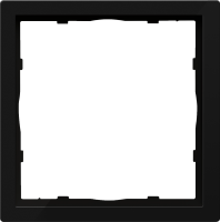 Рамка 1 местная, пластик, Матовый карбон, Donel  DA DA21130