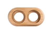 Рамка 2 местная дерево натурель Bironi BF1-620-10/П (скрытые пазы)