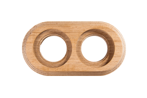 Рамка 2 местная дерево натурель Bironi BF1-620-10/П (скрытые пазы)