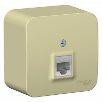 Розетка О/У компьютерная RJ45 кат.5E, Бежевый, Blanca SE BLNIA045007