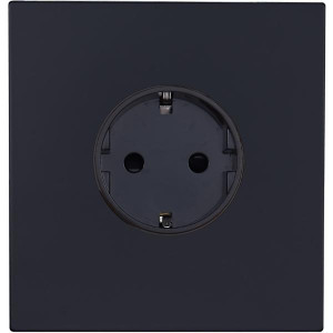Розетка с З/К (внутренний монт.), Черный, Castilla Salvador SJAN13BC10