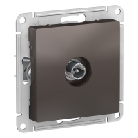 Розетка телевизионная TV проходная, Мокко, AtlasDesign SE ATN000692