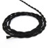 Ретро кабель витой TV+UTP (телев.+интернет) Черный винтаж Lindas 61250 (1 метр)