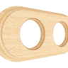 Рамка 2 местная деревянная (внутренний монт.), овал, Бук натуральный, Лахта ТМ МезонинЪ GE70842-25