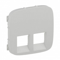 Лицевая панель розетки 2-ой комп./ телеф. RJ45/RJ11, белая, Valena Allure Legrand 755425