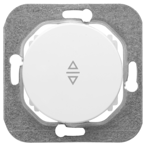 Выключатель кнопочный 1 кл. перекрестный, Белый, серия Прованс, Bylectrica С6/2 10-3362