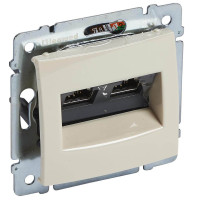 Розетка 2ая компьютерная RJ45 STP 10, слоновая кость, Valena Classic Legrand 774173