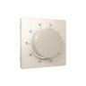 Лицевая панель терморегулятора теплого пола механического, Бежевый матовый, ALFA Quant Ambrella Volt AP3257
