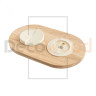 Рамка 2 местная деревянная под электрику ONEKEY, Ясень без тонировки, DecoWood ROC*2-AN