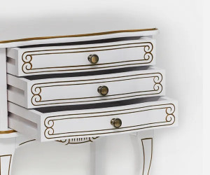 Подставка "Лиза-3", Белый с золотом, TADORNA 66A-W-G