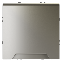 Розетка с З/К, шторками и крышкой, Шелк, S70 Voltum VLS040304