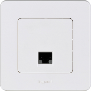 Розетка компьютерная RJ45 Cat. 6e, белый,  INSPIRIA  Legrand 673830
