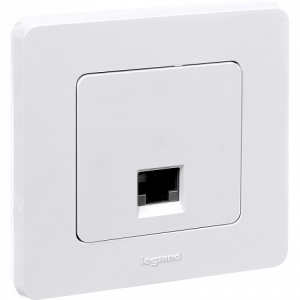 Розетка компьютерная RJ45 Cat. 6e, белый,  INSPIRIA  Legrand 673830