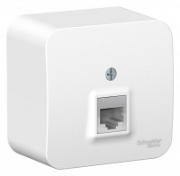 Розетка О/У компьютерная RJ45 кат.5E, Белый, Blanca SE BLNIA045001