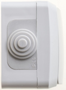 Выключатель 1 кл. 10А 250В, IP44, Серый, Этюд SE BA10-041C