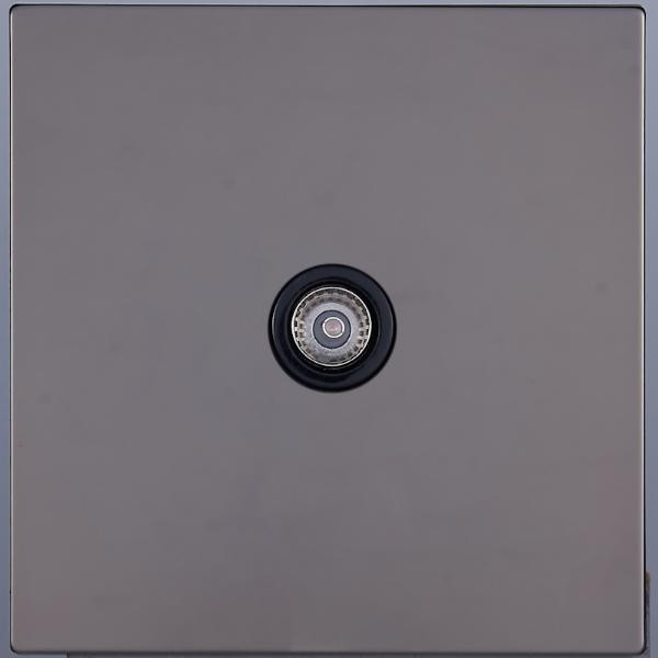 Розетка телевизионная TV(внутренний монт.), Темн. хром, Navarra Salvador SJAN88DC14 (SJAN88EC14)