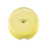 Распаечная коробка керамика D93х47, желтый giallo, серебристая фурнитура, Leanza КРЖС