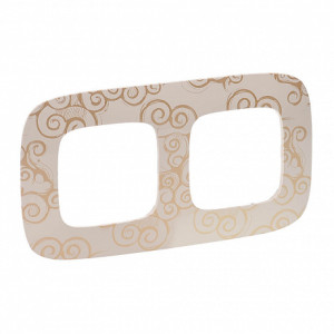 Рамка 2 местная, Нарцисс золото, Valena Allure Legrand 754352