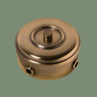 Распаечная коробка из латуни D95, светлая латунь, ДИП Romatti DIP31-95