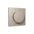 Лицевая панель терморегулятора теплого пола механического, Серо-бежевый матовый, ALFA Quant Ambrella Volt AP3657