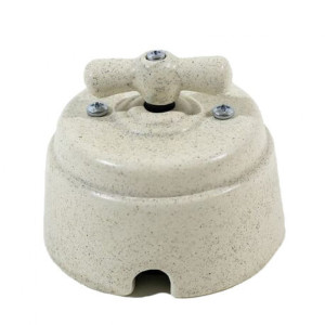 Выключатель керамический 2 кл. (4 положения), Мрамор, Арбат Interior Electric ВПК-07