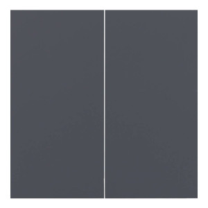 Лицевая панель выключателя 2 кл. перекрестного, Базальт, Rikett 35614 BT