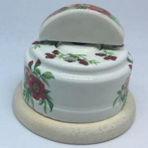 Выключатель керамика 2 кл. (4 положения), подложка береза, Лето, ЦИОН В2П-ЛЕТ