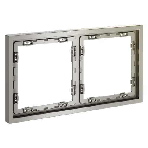 Рамка 2 местная, пластик, Шелк, Voltum S70 VLS100204