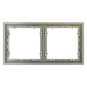 Рамка 2 местная, пластик, Шелк, Voltum S70 VLS100204