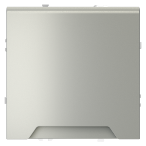 Розетка с З/К, шторками и крышкой, Сталь, S70 Voltum VLS040305