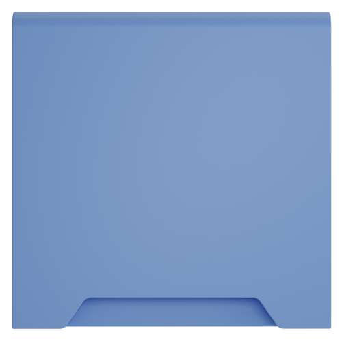 Лицевая панель для розетки с З/К, шторками и крышкой, Деним, S70 Voltum VLS000815