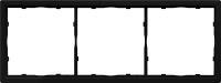 Рамка 3 местная, пластик, Матовый карбон, Donel  DA DA21330