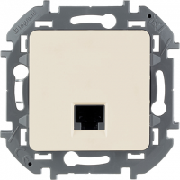 Розетка компьютерная RJ45 Cat. 6e, слоновая кость, INSPIRIA Legrand 673831