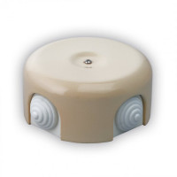 Распаечная коробка керамика D90, слоновая кость, Retrika RR-09005