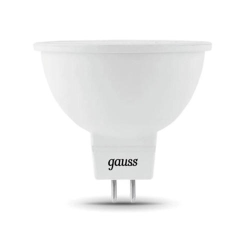 Лампа cветодиодная диммируемая Gauss GU5,3 5W 6500K прозрачная 101505305-D