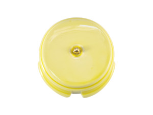 Распаечная коробка керамика D93х47, Желтый Giallo, золотистая фурнитура, Leanza КРЖЗ