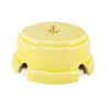 Распаечная коробка керамика D93х47, желтый giallo, золотистая фурнитура, Leanza КРЖЗ