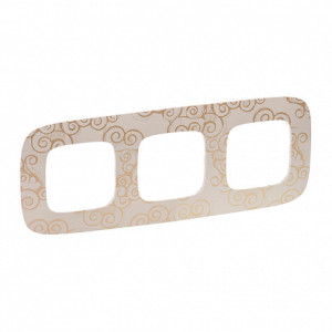 Рамка 3 местная, Нарцисс золото, Valena Allure Legrand 754353 Рамка 3 местная, Нарцисс золото, Valena Allure Legrand 754353