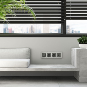 Рамка 4 местная металл, Алюминий, AluMax Werkel W0043506