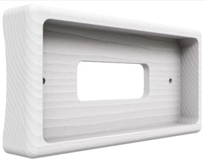 Накладка 3 местная деревянная на бревно D200-220, Белый, ТД МезонинЪ GE72727-01