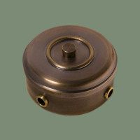 Распаечная коробка из латуни D95, темная латунь, ДИП Romatti DIP32-95-16