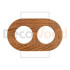 Рамка 2 местная деревянная под электрику ONEKEY, Ясень в масле, DecoWood ROC*2-AO