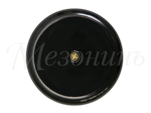 Распаечная коробка фарфоровая D80х33, Черный, ТМ МезонинЪ GE70235-05