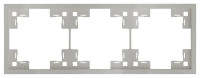 Рамка 3 местная, Платина, Standart Rikett 35830 PL