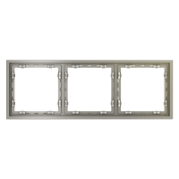 Рамка 3 местная, пластик, Шелк, Voltum S70 VLS100304