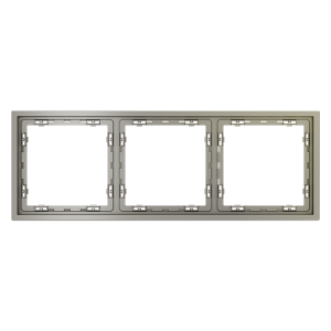 Рамка 3 местная, пластик, Шелк, Voltum S70 VLS100304